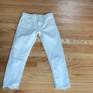 Moussy Vintage White/Cream cropped jeans 26